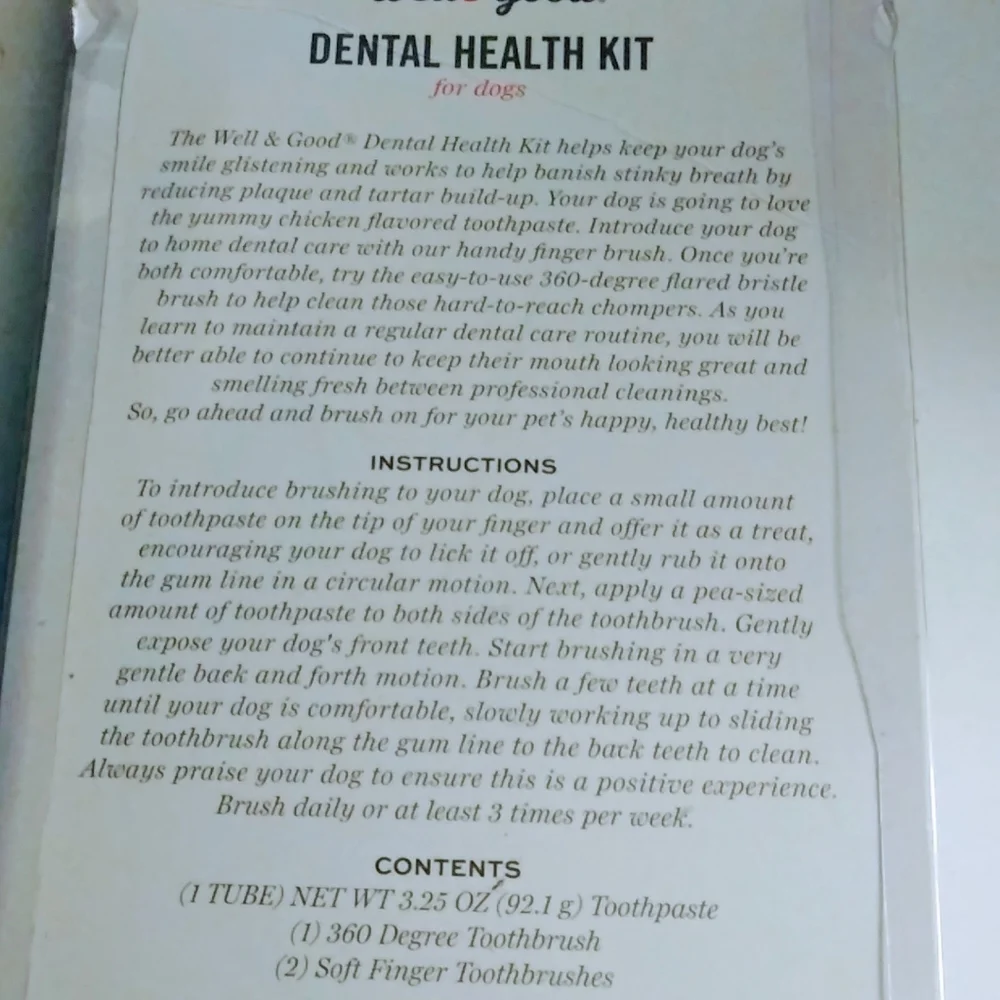 Well & Good Dental Health Kit for dogs